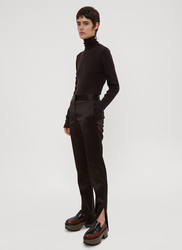 Tailored Split Hem Pants Oliver Theyskens Tailored Split Hem Pants Brown oli0234006