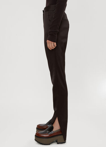 Tailored Split Hem Pants Oliver Theyskens Tailored Split Hem Pants Brown oli0234006