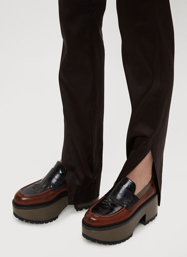 Tailored Split Hem Pants Oliver Theyskens Tailored Split Hem Pants Brown oli0234006