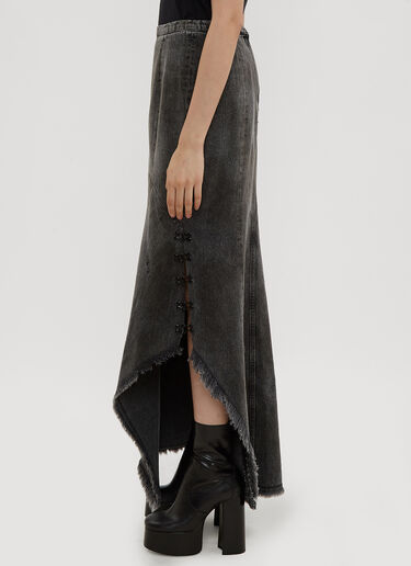 Hook and Eye Asymmetric Skirt Oliver Theyskens Hook and Eye Asymmetric Skirt Grey oli0234008