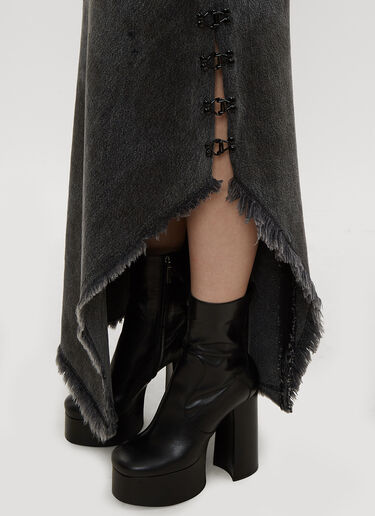 Hook and Eye Asymmetric Skirt Oliver Theyskens Hook and Eye Asymmetric Skirt Grey oli0234008