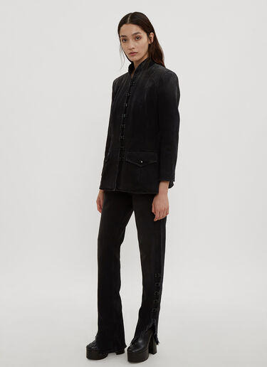 Hook and Eye Straight Leg Jeans Oliver Theyskens Hook and Eye Straight Leg Jeans Black oli0234011