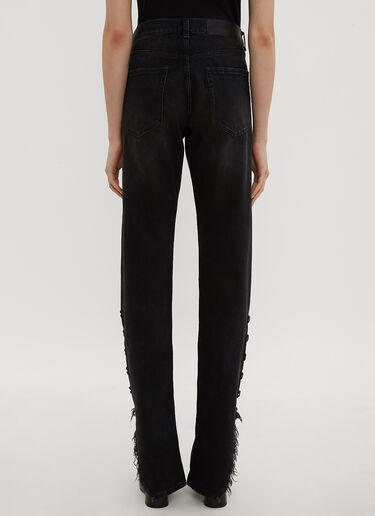 Hook and Eye Straight Leg Jeans Oliver Theyskens Hook and Eye Straight Leg Jeans Black oli0234011