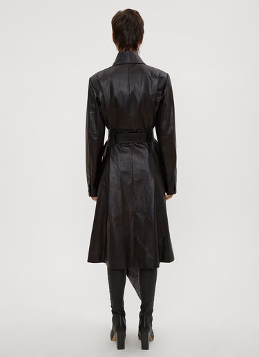 Tailored Leather Coat Oliver Theyskens Tailored Leather Coat Black oli0234012