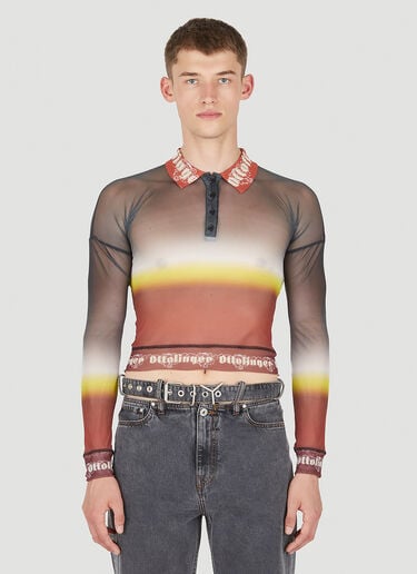 褪色网布Polo衫 Ottolinger 褪色网布Polo衫 棕 ott0150001