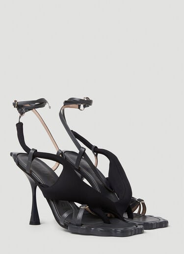 Flower Heels Ottolinger Flower Heels Black ott0250032