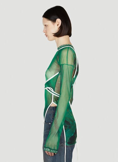 Ottolinger Mesh Wrap Top Green ott0252003