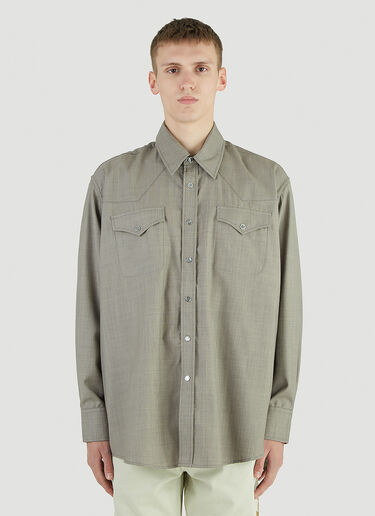 Cut Ranch Shirt Our Legacy Cut Ranch Shirt Grey our0144003