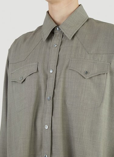 Cut Ranch Shirt Our Legacy Cut Ranch Shirt Grey our0144003