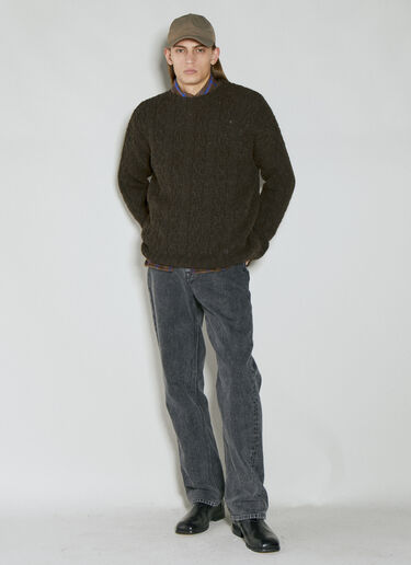 Toddler Popover Knit Sweater Our Legacy Toddler Popover Knit Sweater Brown our0154015
