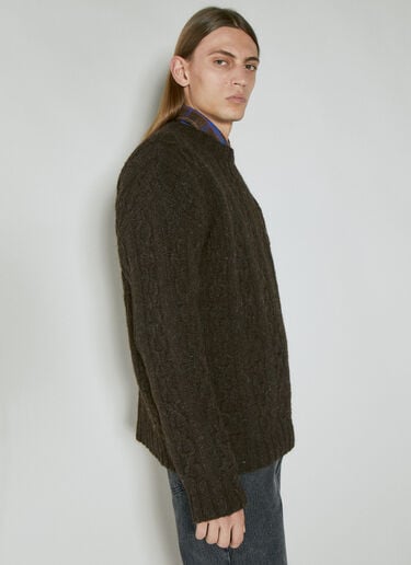 Toddler Popover Knit Sweater Our Legacy Toddler Popover Knit Sweater Brown our0154015