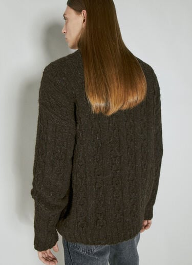 Toddler Popover Knit Sweater Our Legacy Toddler Popover Knit Sweater Brown our0154015