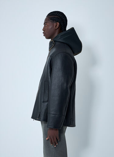 Our Legacy Leather Blizzard Jacket Black our0162002