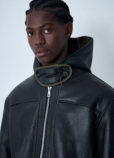 Our Legacy Leather Blizzard Jacket Black our0162002