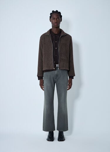 Knit Zip-Up Sweater Our Legacy Knit Zip-Up Sweater Brown our0162016