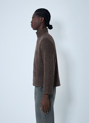 Knit Zip-Up Sweater Our Legacy Knit Zip-Up Sweater Brown our0162016