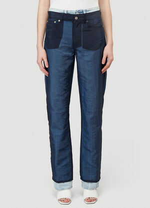 Our Legacy Luminance Cut Organza Pants Navy our0239002