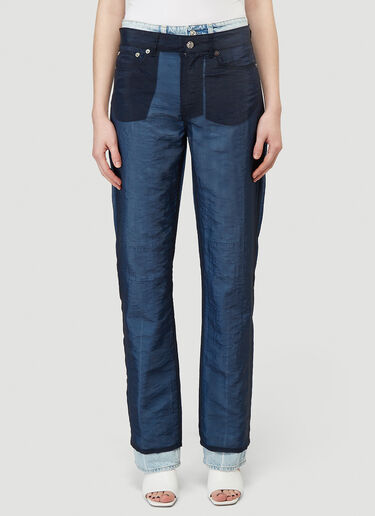 Luminance Cut Organza Pants Our Legacy Luminance Cut Organza Pants Navy our0239002