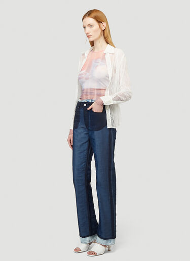 Luminance Cut Organza Pants Our Legacy Luminance Cut Organza Pants Navy our0239002