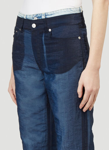 Luminance Cut Organza Pants Our Legacy Luminance Cut Organza Pants Navy our0239002