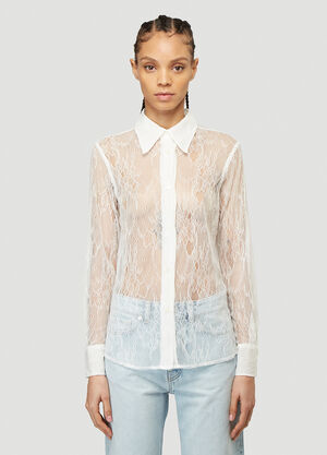 Our Legacy 70’s Line Lace Shirt White our0239007