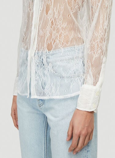 70’s Line Lace Shirt Our Legacy 70’s Line Lace Shirt White our0239007