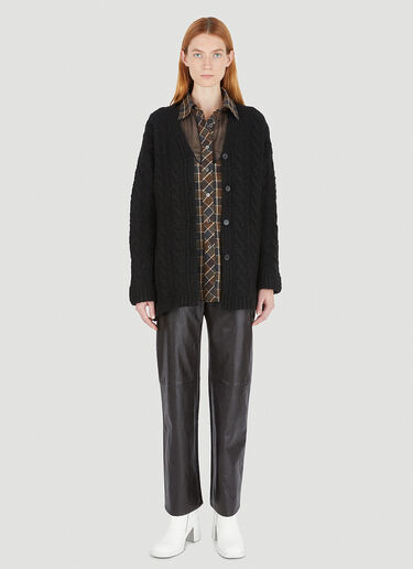 Mid Line Cardigan Our Legacy Mid Line Cardigan Black our0246014
