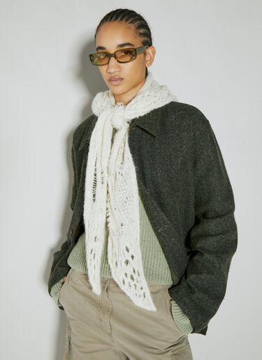 Triangle Scarf Our Legacy Triangle Scarf White our0254006