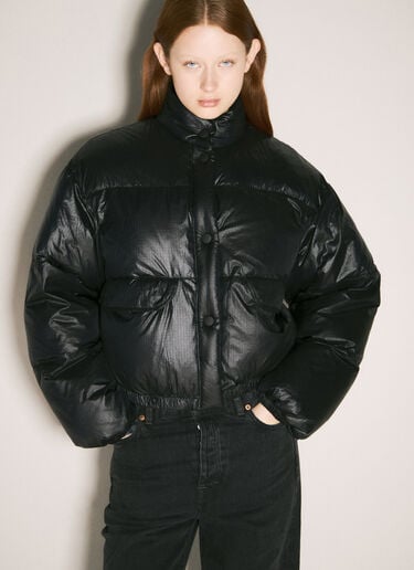 Cropped Puffer Jacket Our Legacy Cropped Puffer Jacket Black our0258007
