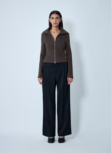 Knit Zip-Up Sweater OUR LEGACY Knit Zip-Up Sweater Brown our0262022