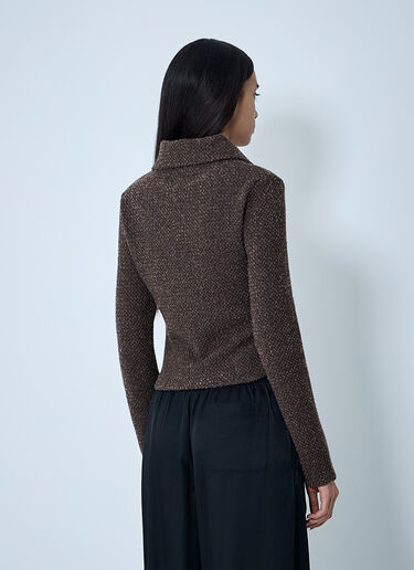 Knit Zip-Up Sweater OUR LEGACY Knit Zip-Up Sweater Brown our0262022