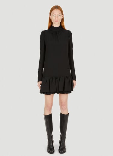 Ruffled Dress Rabanne Ruffled Dress Black pac0251012
