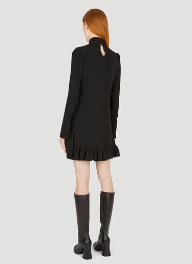 Rabanne Ruffled Dress Black pac0251012