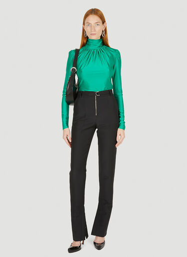 Rabanne Gathered Top Green pac0251025