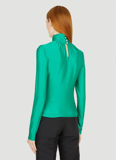 Rabanne Gathered Top Green pac0251025