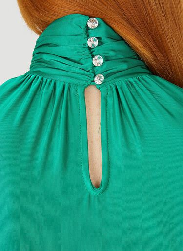 Rabanne Gathered Top Green pac0251025
