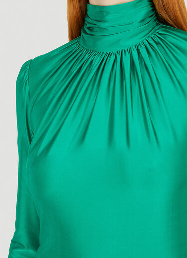 Rabanne Gathered Top Green pac0251025