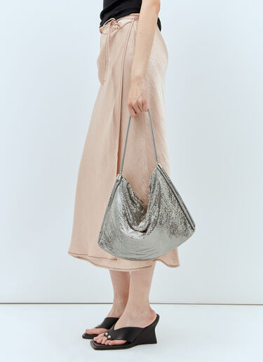 Medium Pixel Tube Shoulder Bag Rabanne Medium Pixel Tube Shoulder Bag Silver pac0254048