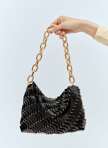 Leather Sequins Shoulder Bag Rabanne Leather Sequins Shoulder Bag Black pac0255031