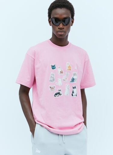Patta Cats T-Shirt Pink pat0154007