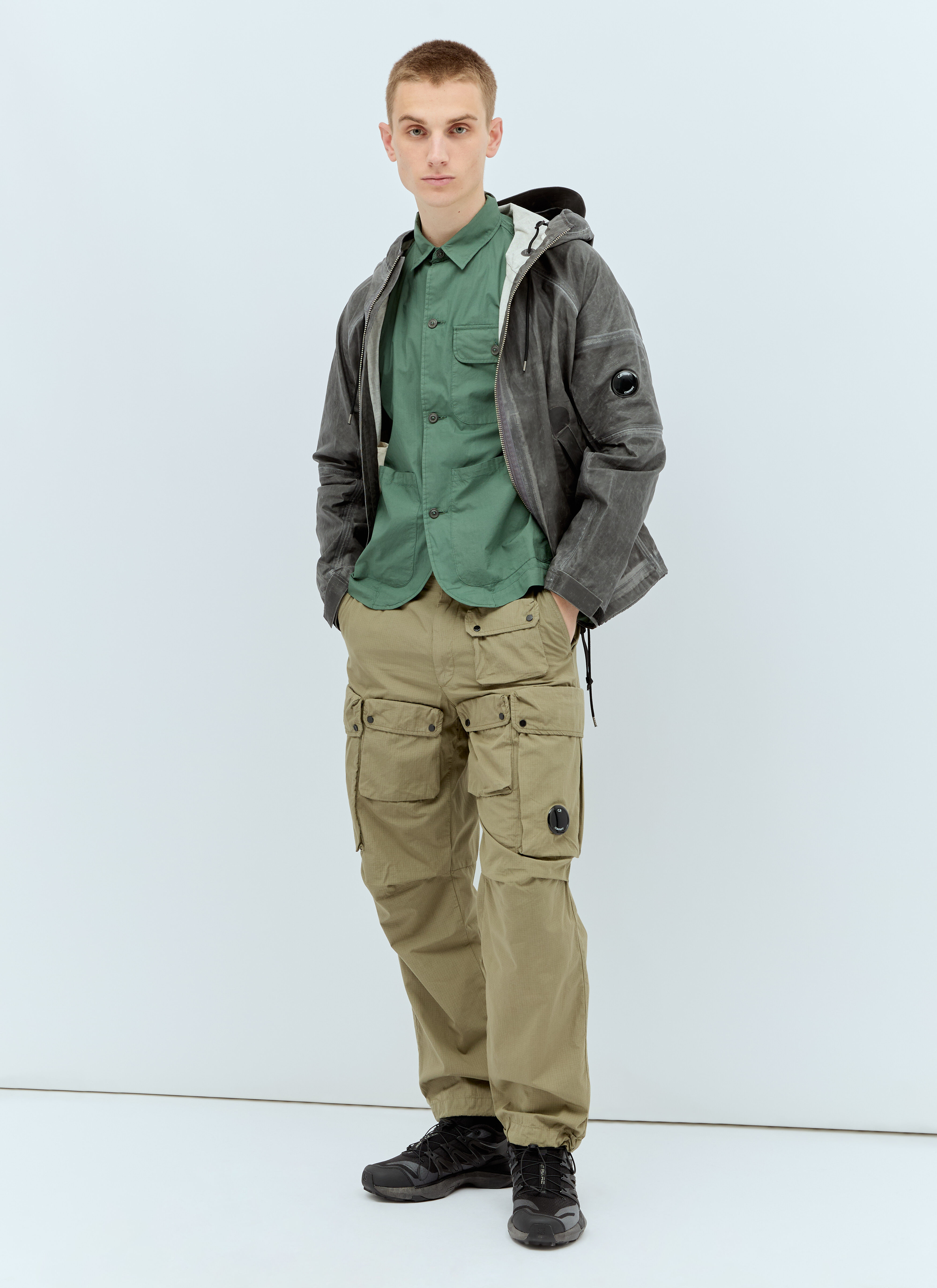 C.P. Company Men's' Ripstop Loose Cargo Pants in Khaki | LN-CC®