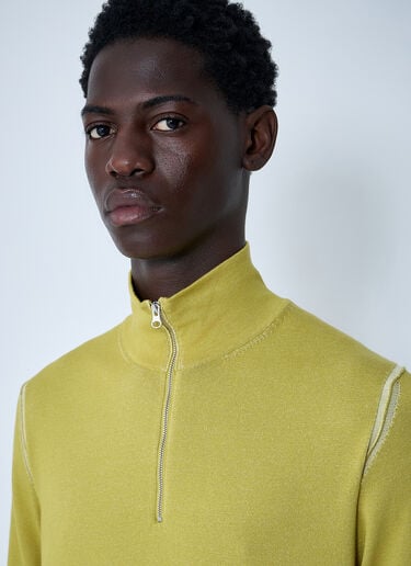C.P. Company Half Zip-Up Sweater Green pco0160007