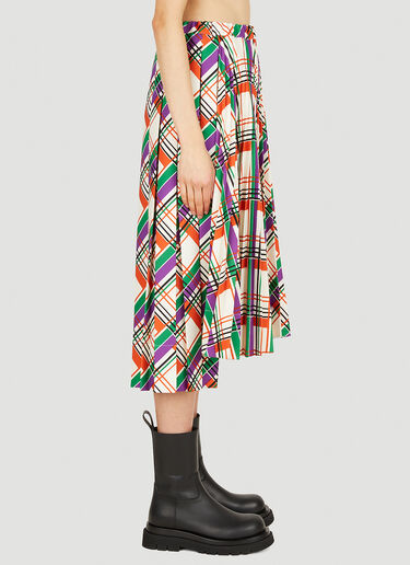 Pleated Checked Skirt Plan C Pleated Checked Skirt Multicolour plc0250011