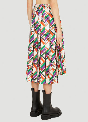Pleated Checked Skirt Plan C Pleated Checked Skirt Multicolour plc0250011