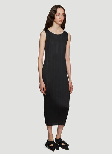 Basics Sleeveless Dress Pleats Please Issey Miyake Basics Sleeveless Dress Black plp0235004