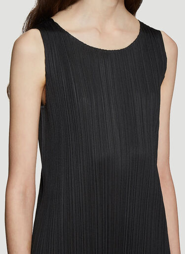 Basics Sleeveless Dress Pleats Please Issey Miyake Basics Sleeveless Dress Black plp0235004