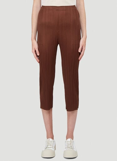 Monthly Colours Pants Pleats Please Issey Miyake Monthly Colours Pants Brown plp0242003