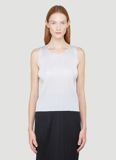 Basics Tank Top Pleats Please Issey Miyake Basics Tank Top Grey plp0242013