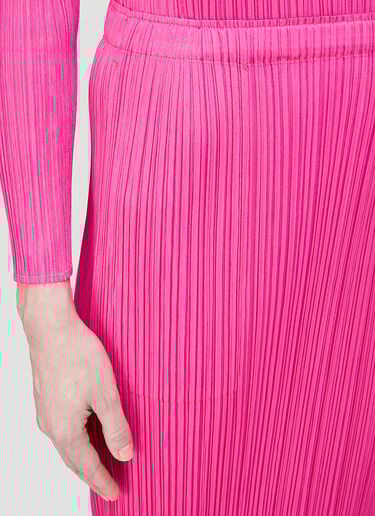 Basics Pleated Skirt Pleats Please Issey Miyake Basics Pleated Skirt Pink plp0244019