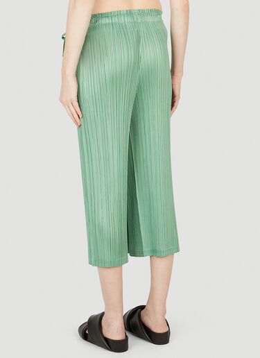 플리츠 랩 팬츠 Pleats Please Issey Miyake 플리츠 랩 팬츠 Green plp0252008